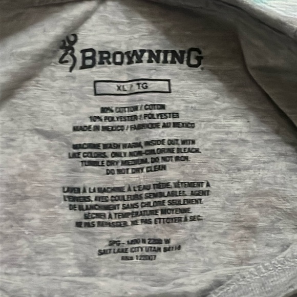 Brand new grey browning hunting t shirt size XL extra large - Picture 5 of 5